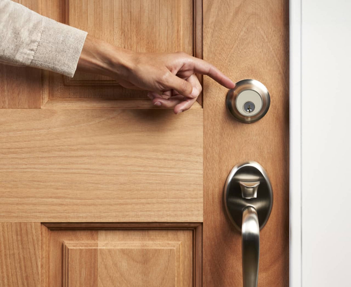 Touch Deadbolt Fingerprint Door Lock Level Home